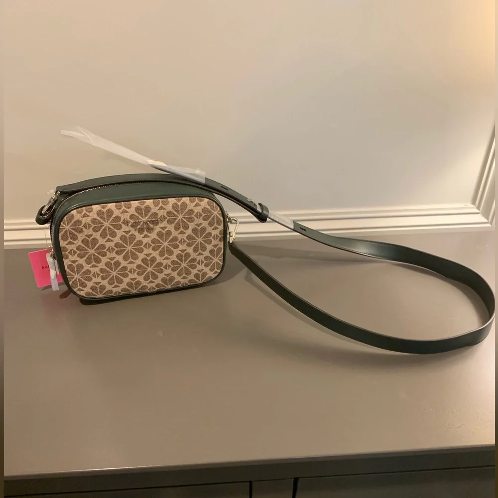 Kate Spade Spade Flower Coated Canvas Infinite Medium Size Camera Bag Crossbody